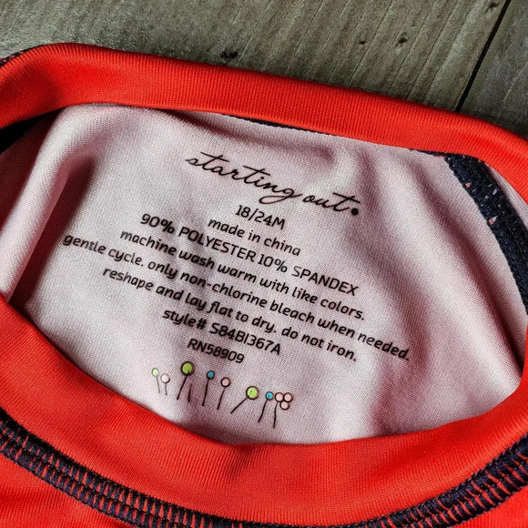 Starting Out Toddler Unisex Rash Guard Swim Top 18-24m - Picture 3 of 4